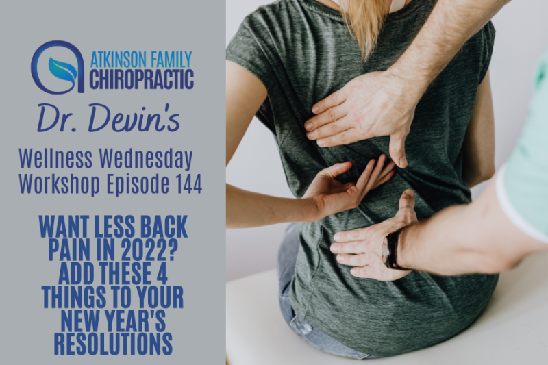 Want less back pain in 2022? Add these 4 things to your New Year's resolutions