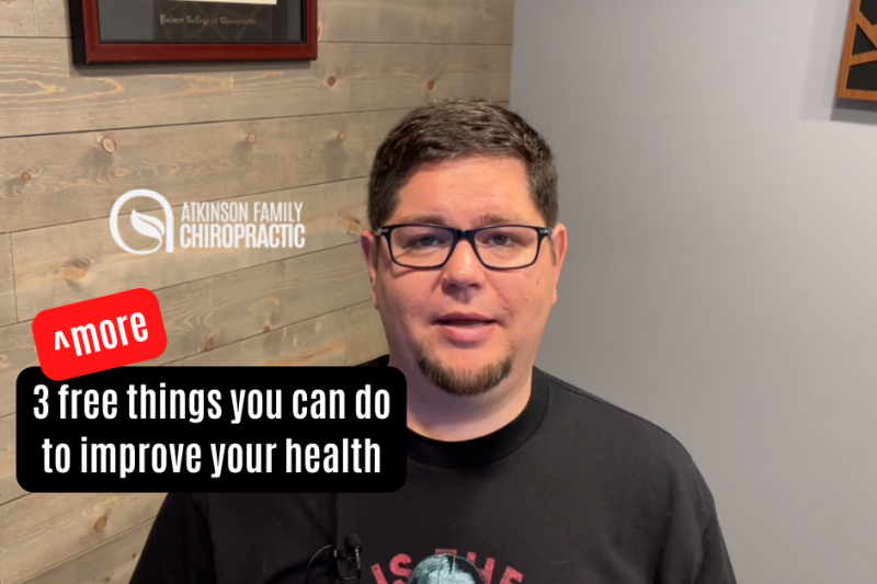 3 more free things you can do to improve your health